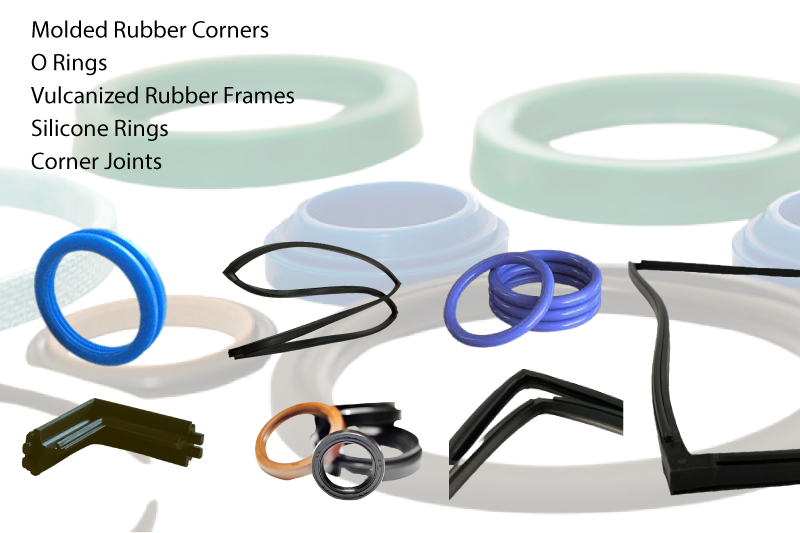 Molded rubber product component